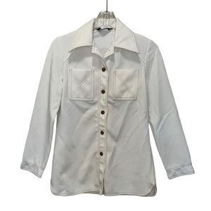 Vintage 70s JACK WINTER ReTrO Wide Collar Blouse/Top